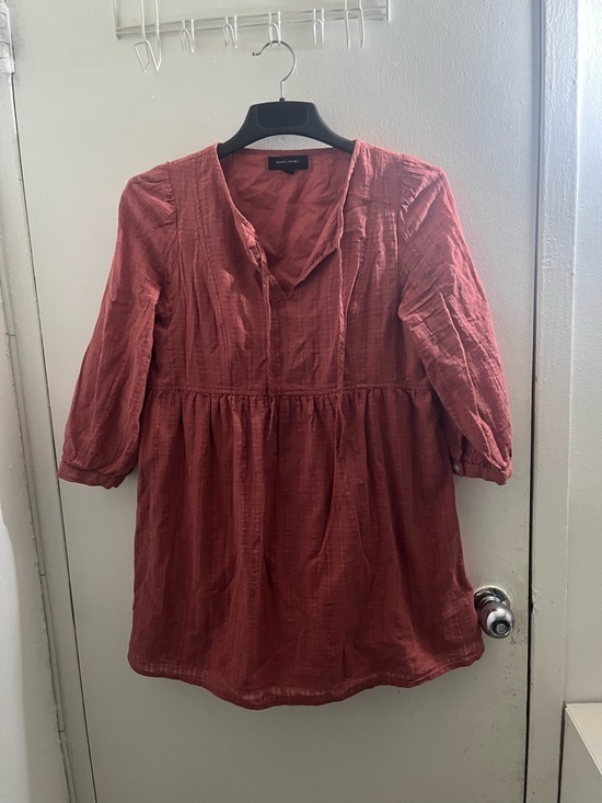 Banana Republic Dresses & Skirts - Banana Republic Brick Red Peasant Tunic dress